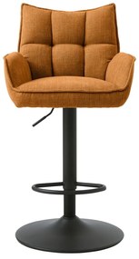 Scaune de bar portocalii cu înălțime ajustabilă 2 buc. Marilla – Unique Furniture