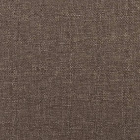 Canapea extensibila cu 2 locuri, gri taupe, textil Gri taupe, Fara suport de picioare