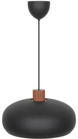 Lustra, Pendul Design Nordic Minimalist, Lemn, Metal, Aurelio negru