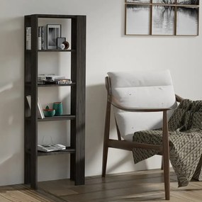 Biblioteca Polly culoare antracit 160cm