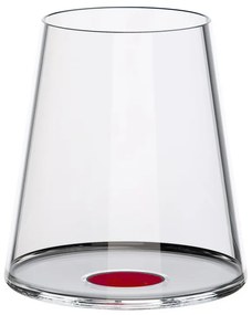 Set 2 pahare de cristal Trebonn SplitGlass 2025111, 450 ml, Ø9.2x10.5 cm, Posibilitate atasare picior, Rosu