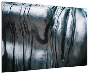 Tablou - Fața din oțel (90x60 cm)