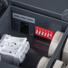 Plafonieră LED de exterior cu senzor Kanlux 38788 BENO 12/18W/230V 3000/3500/4000K IP65 antracit