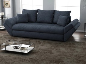 Canapea extensibilă dumonde cu ladă de depozitare si sezut confortabil din spuma high-density, Loana Enjoy Antracit 250x100 cm