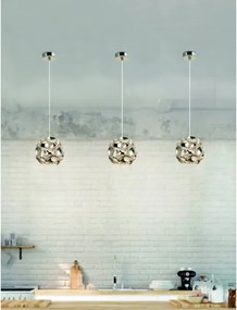 Open Design OR80193 - Pendul cu cablu CARERA, 1x G9/7W/230V, diametru 15 cm, aur roz