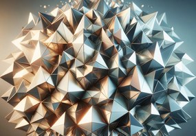 Fototapet - Kaleidoscop 3D de forme (147x102 cm)