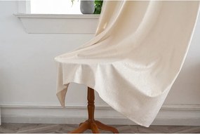 Draperie opaca DUNES VELVET 140x250 cm, crem Agatat: Inele metalice