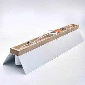 Plafonieră ESME 5xE27/15W/230V alb/stejar