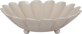 Bol decorativ mic vintage din metal, bej „Ingrid”