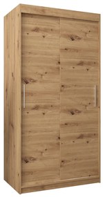 Dulap de haine 100 cm Toki (stejar artisan + stejar artisan). 1064799