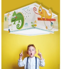 Plafonieră pentru copii HAPPY JUNGLE 2xE27/15W/230V Dalber 63316