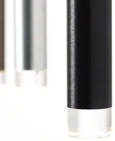 Brilliant CEMBALO - lustru suspendat LED dimabil, 60W, 230V, crom/negru/maro