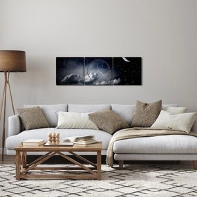 Tablou - Cerul înstelat (cu ceas) (90x30 cm)