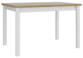 Masă sufragerie extensibilă Deasal 80 x 120 150 I (Stejar sonoma + Alb) (pentru 2-6 persoane). 1105364