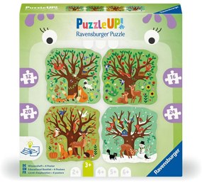 PUZZLE UP ANOTIMPURI 4 PUZZLE CONTUR 12 16 20 24 PIESE - RAVENSBURGER (RVSPC04002)
