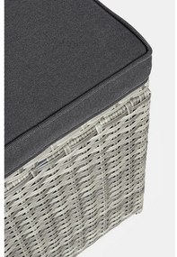 Set mobilier de grădină gri din ratan artificial pentru 6 persoane Ariel – Bizzotto