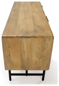 Comodă TV în culoare naturală din lemn de mango 145x50x40 cm Mundra – MOME
