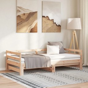 vidaXL Pat extensibil de zi fără saltea, 90x190 cm