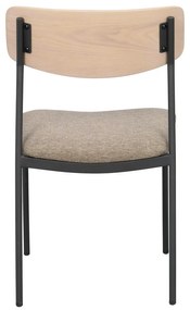 Scaune de dining bej/natural 2 buc. Maymont – Rowico