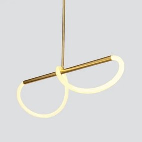 Lustră LED suspendată pe cablu SUPREME, 22W/230V, 100 cm, auriu