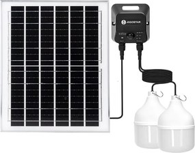 Aigostar - Lustră LED solară cu senzor 2xLED/70W/12V 12000 mAh 6500K Ø 12 cm