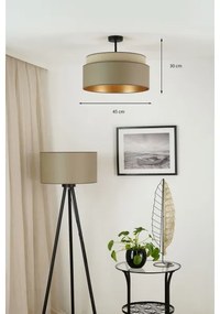 Brilagi - Plafonieră OREGON VEGE 1xE27/15W/230V, Ø 45 cm, gri