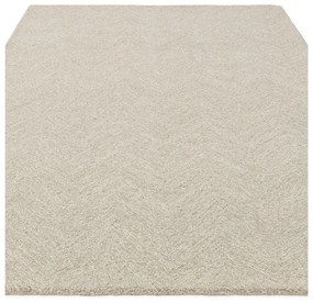Covor crem țesut manual din amestesc de lână 160x230 cm Theodore Chevron – Asiatic Carpets