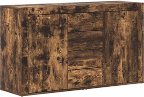vidaXL Bufet cu sertar Stejar fumuriu 120 x 36 x 69 cm Lemn compozit