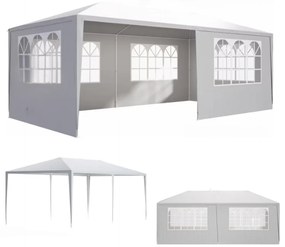 Cort de petrecere NEAPOL, 3x6m, alb Jurhan