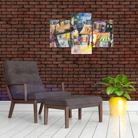 Tablou - Oraș western (90x60 cm)