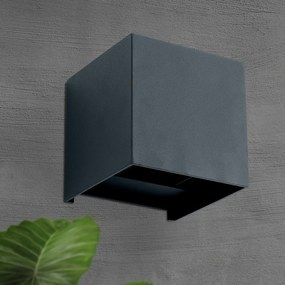 Aplica LED de exterior design modern ambiental IP54 Cube anthrazit