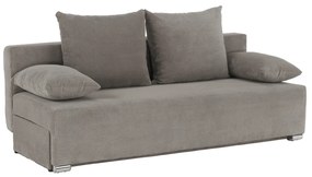 Canapea extensibilă, ţesătură gri maro taupe, FERIHA