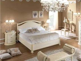 Pat lemn masiv Caterina 160x200 cm Personalizabil - Nuc
