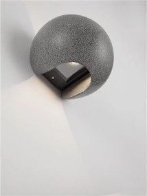 Aplica LED ambientala exterior IP65 SIMENTI Black Sandstone