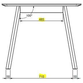 Masă dining extensibilă din lemn de stejar Unique Furniture Rho, 150 x 90 cm