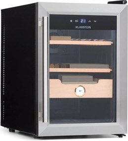 Klarstein El Presidente 37, Humidor pentru trabucuri, 37L,   2 sertare, 1 compartiment din lemn de cedru