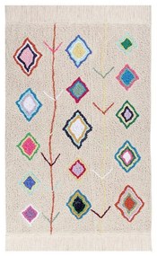 Covor crem lavabil/țesut manual din bumbac 170x240 cm Kaarol – Lorena Canals