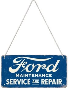 Placă metalică Ford - Service & Repair, (20 x 10 cm)