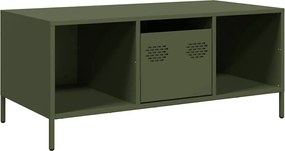 vidaXL Măsuță cafea verde măsliniu oțel laminat la rece