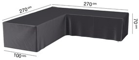Husa mobilier gradina AeroCover pentru coltar, 270x270x100x70 cm, forma L, antracit