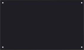 vidaXL Panou antistropi de bucătărie negru 100x60 cm sticlă securizată