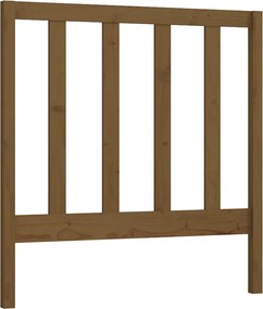 vidaXL Tăblie de pat, maro miere, 96x4x100 cm, lemn masiv de pin