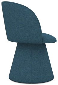 Scaun de sufragerie albastru tapițat Maia – Makamii