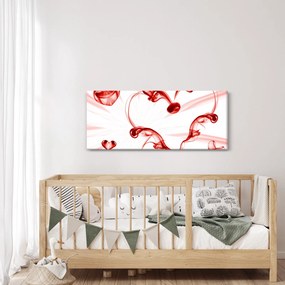 Tablou cu inima din fum (120x50 cm)