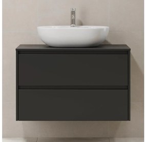 Dulap pentru lavoar TRONDHEIM 90 cm, negru