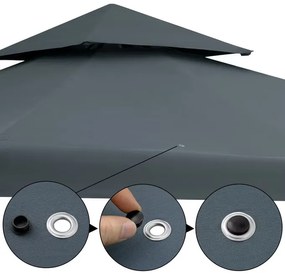 Deuba Pavilion de grădină Lorca 3x3 m - antracit