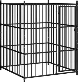 vidaXL Padoc pentru câini de exterior, 150 x 150 x 185 cm