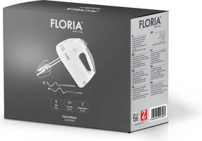 Mixer de mana Floria ZLN7565, ALB Putere 100 W, 7 viteze, Buton eliberare accesorii