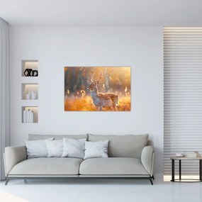 Tablou - Cerb în câmp (90x60 cm)