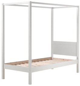Pat pentru copii alb 90x200 cm PINO CANOPY – Vipack